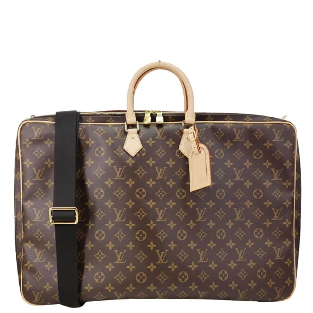 Louis Vuitton 2 Hangers Monogram Canvas Garment Cover Bag Brown in Brown Coated canvas from Dallas Designer Handbags, photo 1 of 1