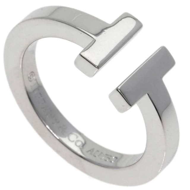 Tiffany & Co. T Wire Ring 18K White Gold in White from The Reluxe, photo 1 of 1