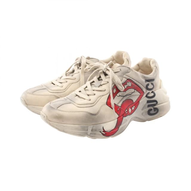 Gucci Sneakers Rhyton Mouse Print Distressed Leather in Leather from The Reluxe, photo 1 of 1