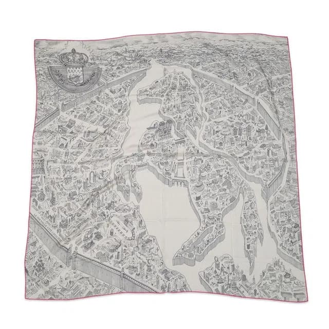 Hermès Shawl Carre 140 Geant Nouvelle Cite Cavaliere Scarf in Silk from The Reluxe, photo 1 of 1