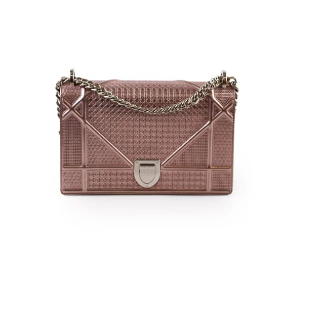 Dior Medium Diorama Mettalic Pink in Pink Patent leather from The Purse Affair, photo 1 of 1
