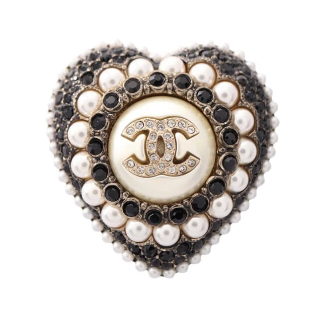 Chanel Brooch CC Logo Heart from The Reluxe, photo 1 of 1