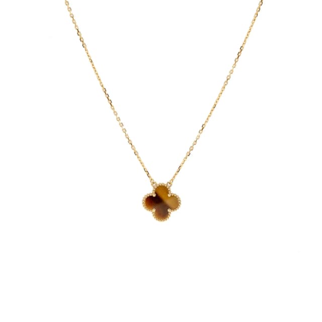 Van Cleef & Arpels vintage alhambra pendant tiger eye, 18k yellow gold in Yellow from EMIER, photo 1 of 1