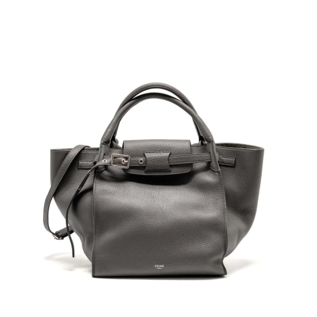 Celine Small Big Bag with Long Strap Bag Supple Grained Calfskin Grey SHW in Grey Caviar leather from EMIER, photo 1 of 1