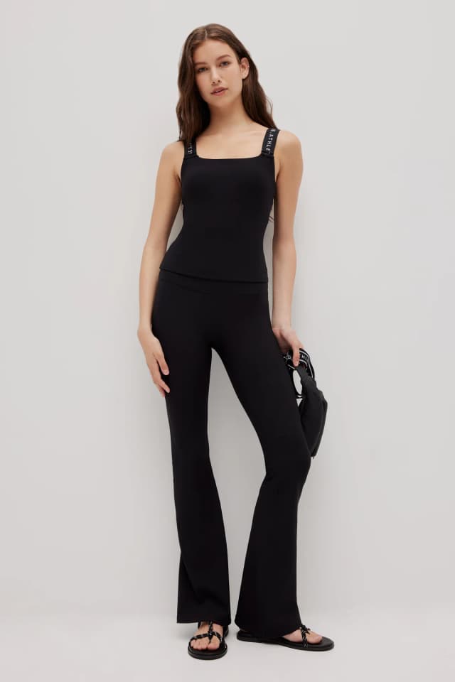 Athletica Active Logo Strap Tank 169 in BLACK, image 1 of 1 from Aje