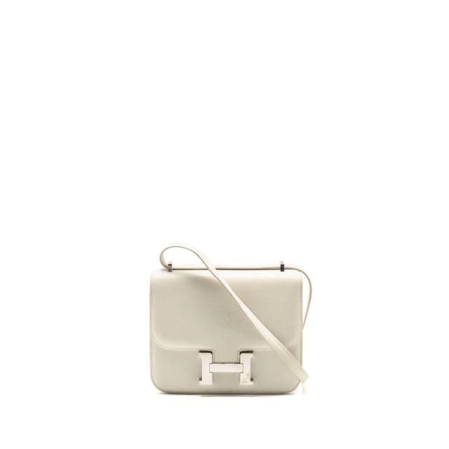 Hermès Mini Constance Epsom Blanc SHW Stamp D in White Epsom leather from EMIER, photo 1 of 1