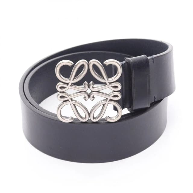 Loewe Belt Chunky Anagram Dark Navy Leather in Navy Leather from The Reluxe, photo 1 of 1