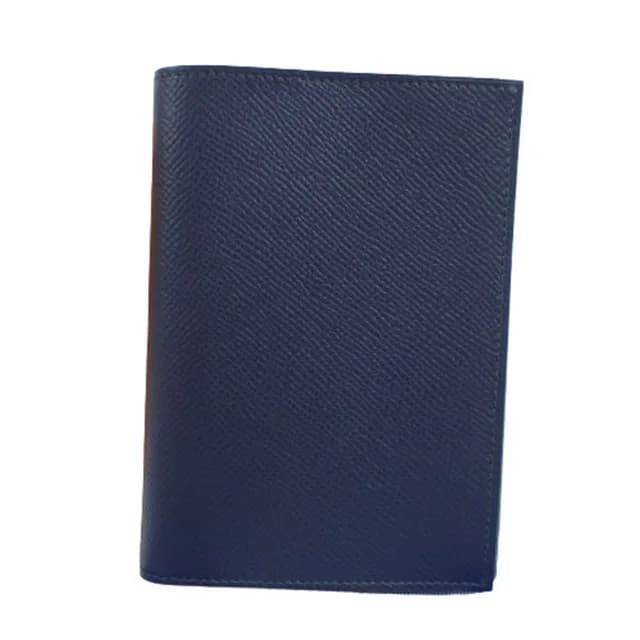 Hermès Agenda GM notebook cover, navy x gray Epsom leather, bicolor design, for men and women in Gray/Navy Epsom leather from Elady, photo 1 of 1