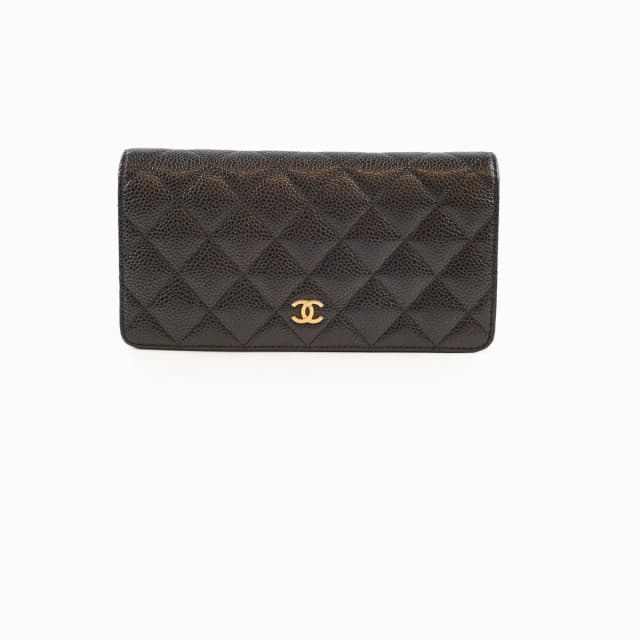 Chanel Long Wallet Black Caviar in Black Caviar leather from The Purse Affair, photo 1 of 1
