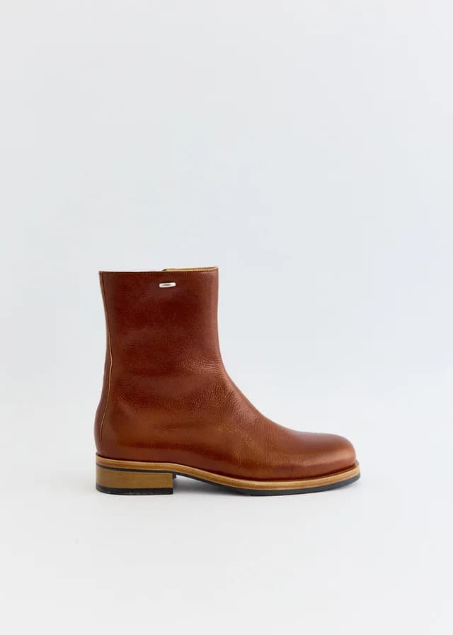 Our Legacy Camion Boots in Castagna Supple Cow Hide, image 1 of 1 from Incu