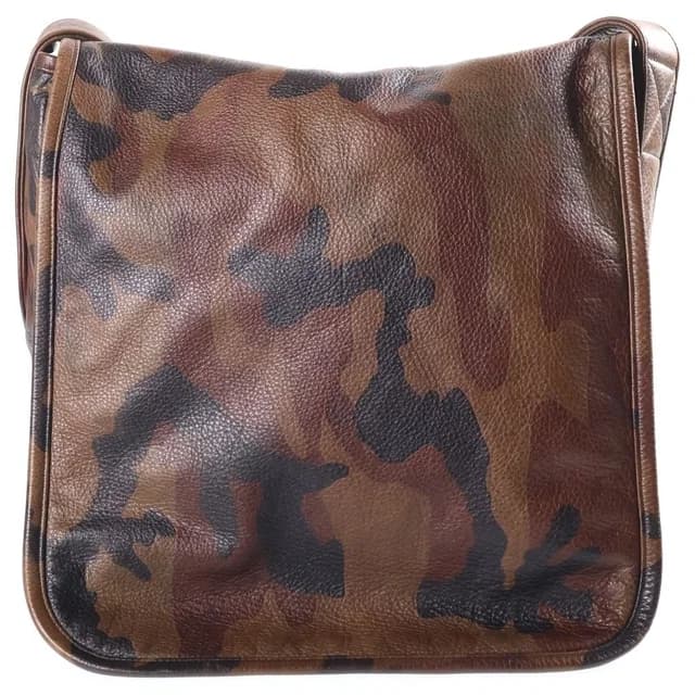 Chrome Hearts Shoulder Bag Gunslinger Strap Camo Leather Khaki in Green Leather from The Reluxe, photo 1 of 1