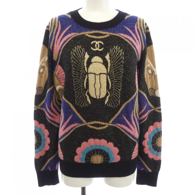 Chanel Knit Sweater Black in Black Cashmere from The Reluxe, photo 1 of 1