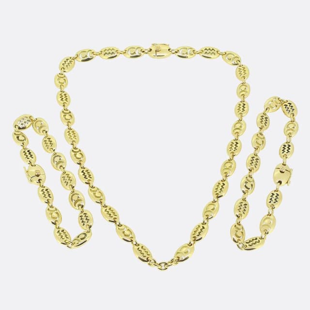 Van Cleef & Arpels Zodiac Bracelet Necklace Set from The Vintage Jeweller, photo 1 of 1