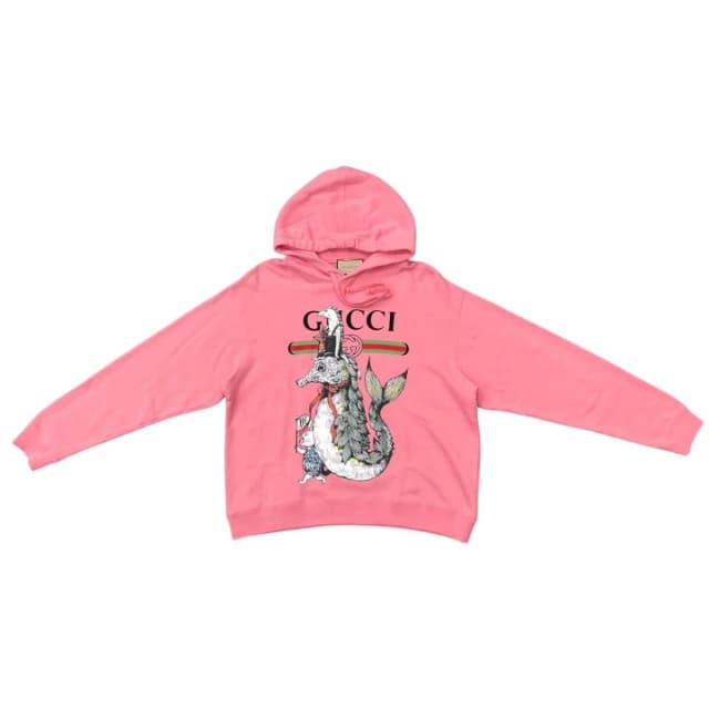 Gucci x Yuko Higuchi Collaboration Hoodie Animal Print Sweatshirt Cotton Logo M from The Reluxe, photo 1 of 1