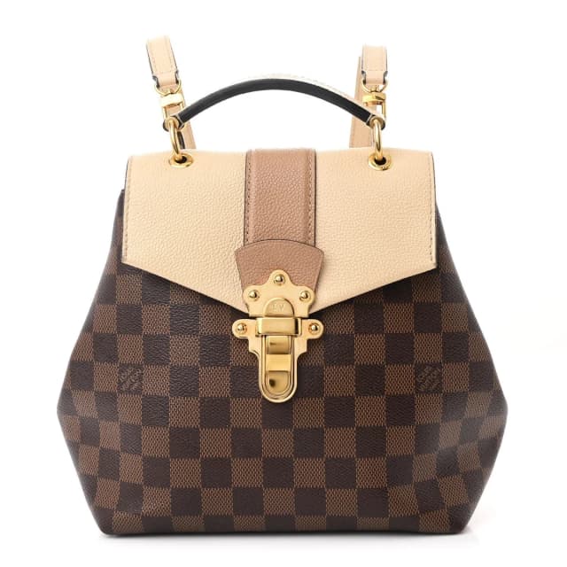 Louis Vuitton Clapton Backpack Damier Ebene Coated Canvas Bag - Brown & Cream in Brown Coated canvas from H&T, photo 1 of 1