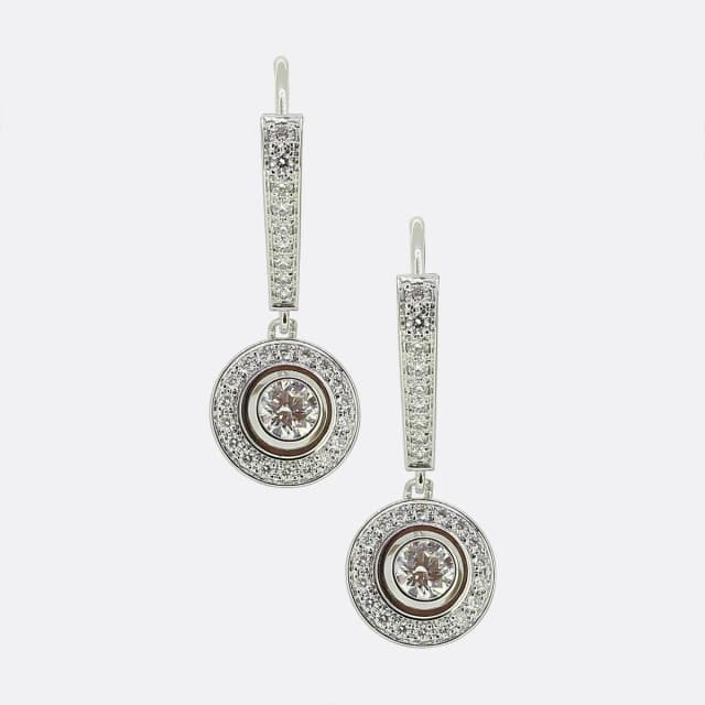 Cartier D'Amour Diamond Sleeper Earrings from The Vintage Jeweller, photo 1 of 1