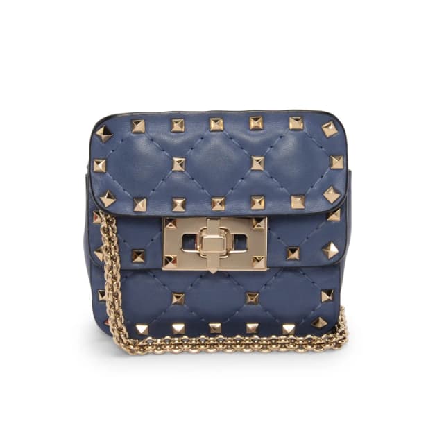 Valentino Garavani Micro Rockstud Spike Bag in Blue Nappa leather from Blue Spinach, photo 1 of 1