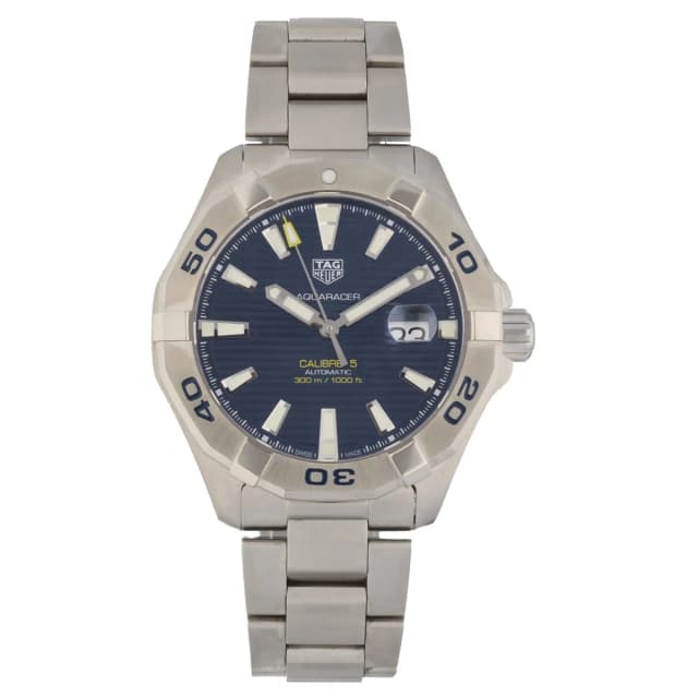 TAG Heuer Aquaracer WAY2012 44mm Stainless Steel Watch from H&T, photo 1 of 1