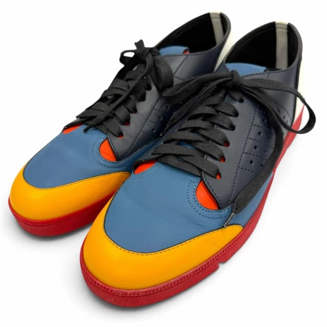 Loewe Leather Anagram Stamp Lace-up Low Top Sneakers Multicolor in Multicolor Leather from The Reluxe, photo 1 of 1