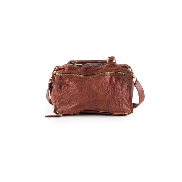 Givenchy Pandora Red Distressed Leather Cross Body Bag in Red Leather from The Purse Affair, photo 1 of 1