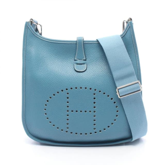 Hermès Shoulder Bag Evelyne 3 Trois PM Blue Jean Leather in Blue Leather from The Reluxe, photo 1 of 1