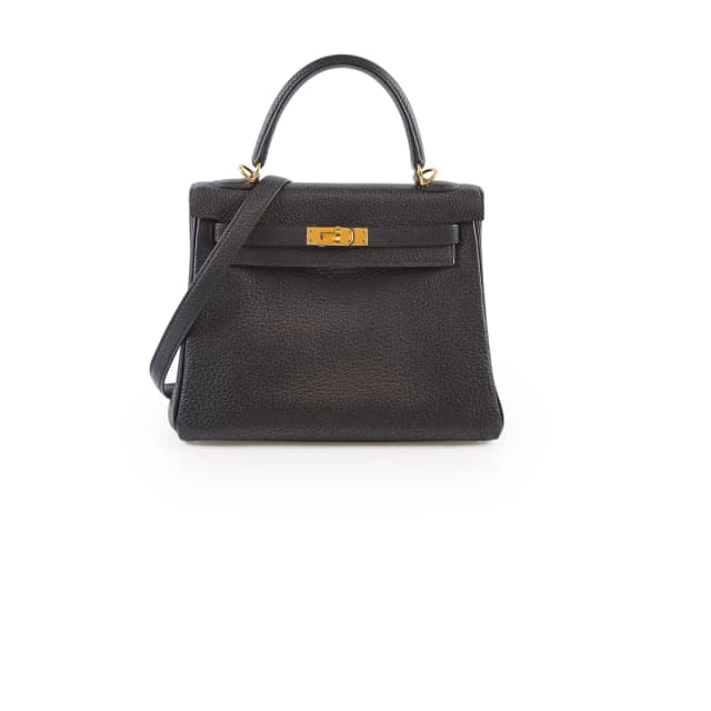 Hermès Kelly 25 Black GHW Togo C Stamp in Black Togo leather from The Purse Affair, photo 1 of 1