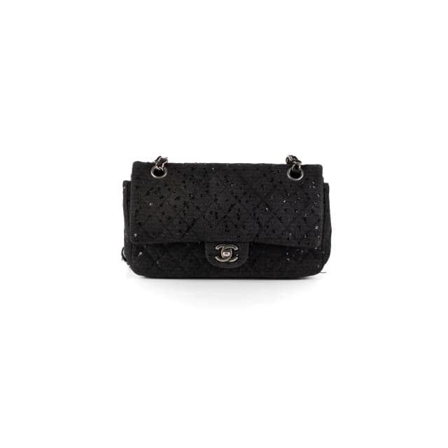 Chanel Quilted Sequins Tweed Flap Bag in Tweed from The Purse Affair, photo 1 of 1