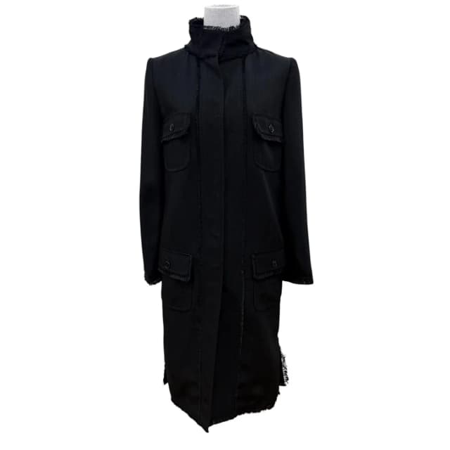 Dolce & Gabbana Long Length Stand Collar Coat Black Garment Included 36 in Black from The Reluxe, photo 1 of 1