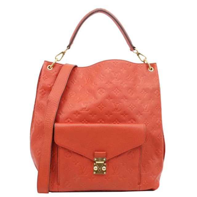 Louis Vuitton Metis Hobo Monogram Empreinte Shoulder Bag Red in Red Leather from Dallas Designer Handbags, photo 1 of 1