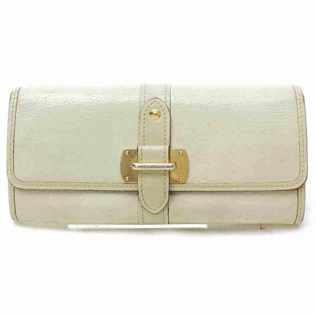 Louis Vuitton Favori Suhali Leather Wallet Portefeuille Le Fabuleux Cream in White Leather from Bagriculture, photo 1 of 1