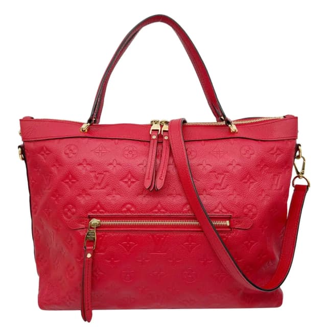 Louis Vuitton Bastille PM Empreinte Monogram Empreinte Leather Tote Bag Red in Red Leather from Dallas Designer Handbags, photo 1 of 1