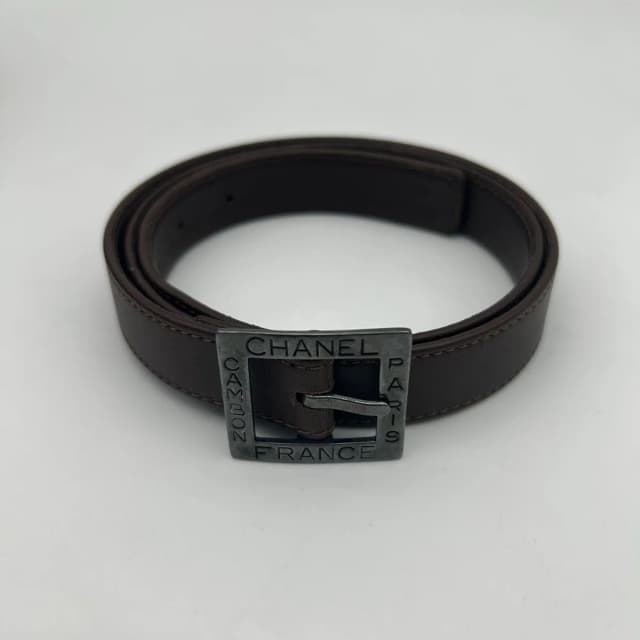Chanel Belt Leather Black in Black Leather from The Reluxe, photo 1 of 1