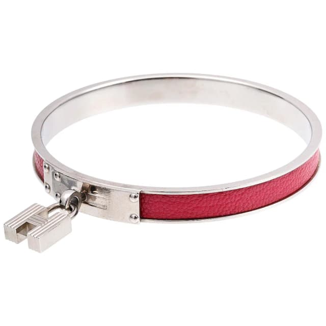 Hermès Kaili Bangle Silver/Pink from VINTAGE QOO TOKYO, photo 1 of 1