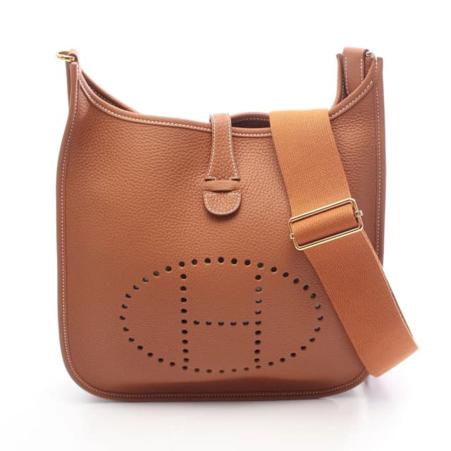 Hermès Shoulder Bag Evelyne 3 Trois PM Gold in Gold Clemence leather from The Reluxe, photo 1 of 1