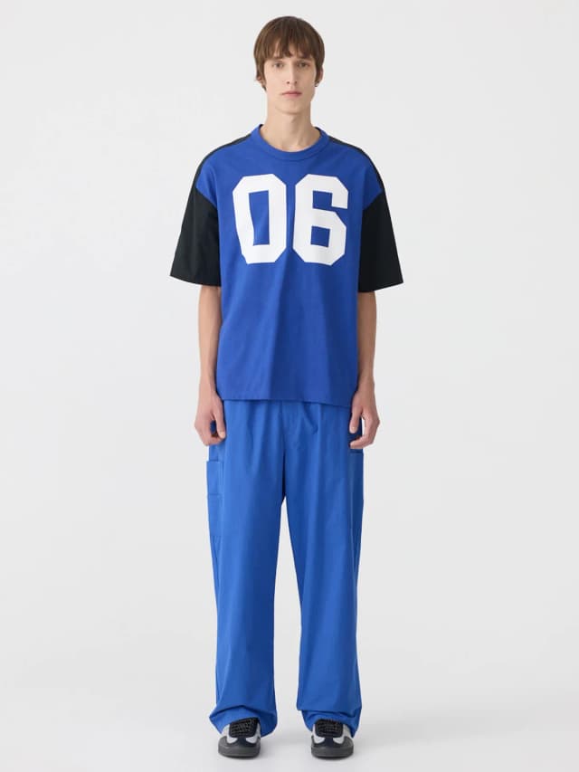 Bassike Crushed Cotton Utility Pant, image 1 of 1 from bassike