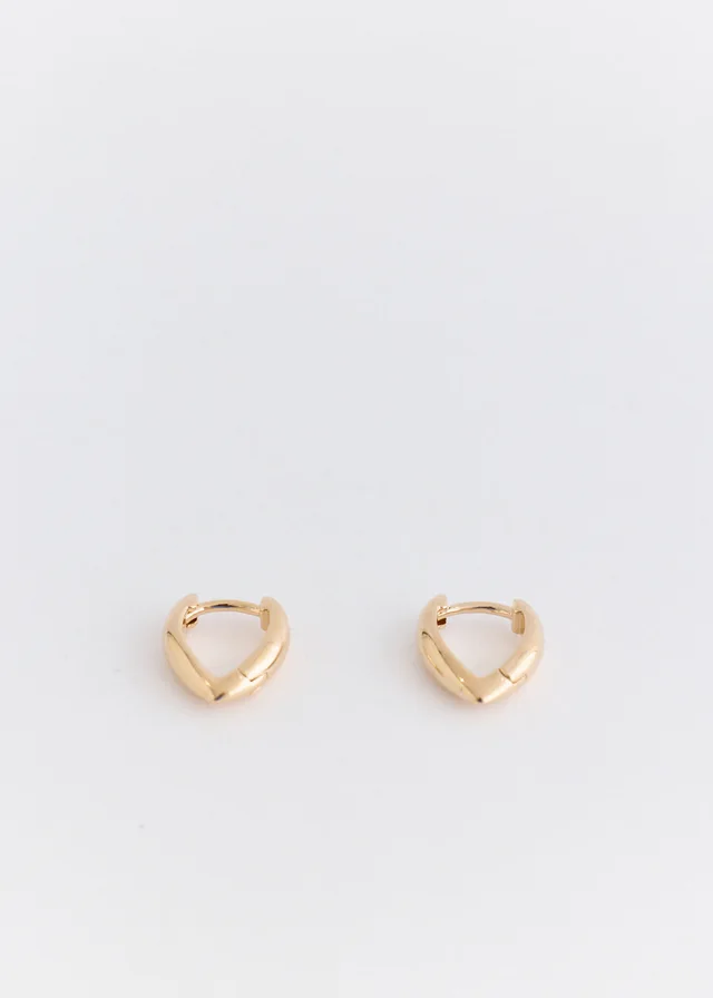 Incu Collection Pointed Gold Earrings in Gold Plated, image 1 of 1 from Incu