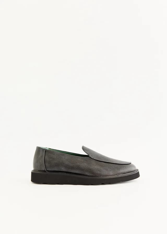 Vinny's Belgee Loafers in Black Lizard pattern, image 1 of 1 from Incu