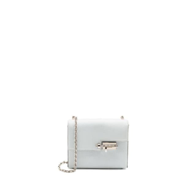 Hermès Mini Verrou chevre mysore blue brume SHW stamp Y in Blue Goatskin from EMIER, photo 1 of 1