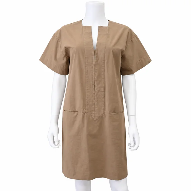 TOTEME Brown Zagora Tunic Dress in Brown from Clotheshorse Anonymous, photo 1 of 1