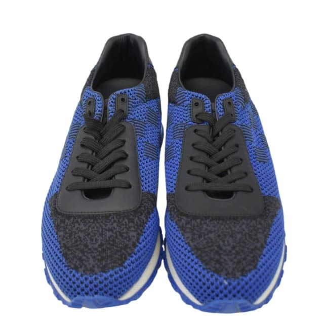 Louis Vuitton Runaway Trainer Damier Leather Sneakers Blue US 6 in Blue Leather from Dallas Designer Handbags, photo 1 of 1