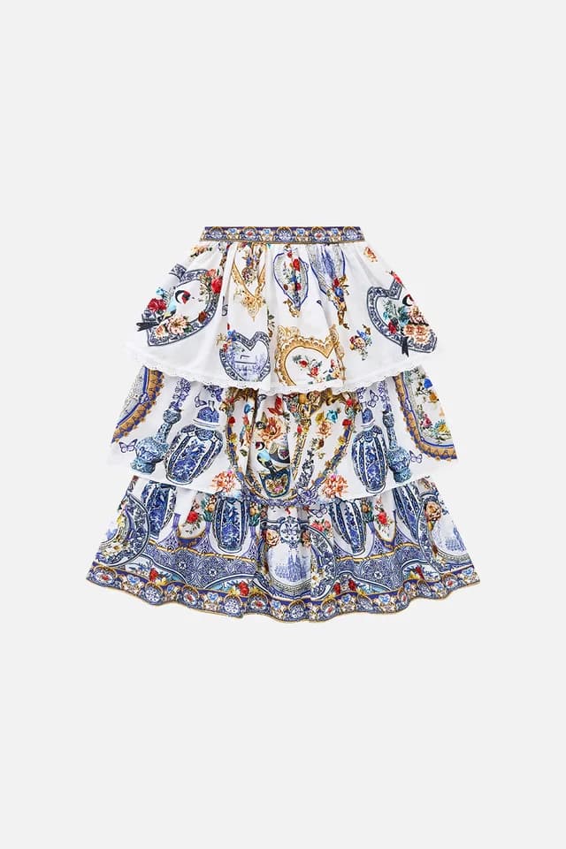 Camilla eBoutique KIDS LAYERED RUFFLE MAXI SKIRT THE POTTERY PARLOUR, image 1 of 1 from CAMILLA