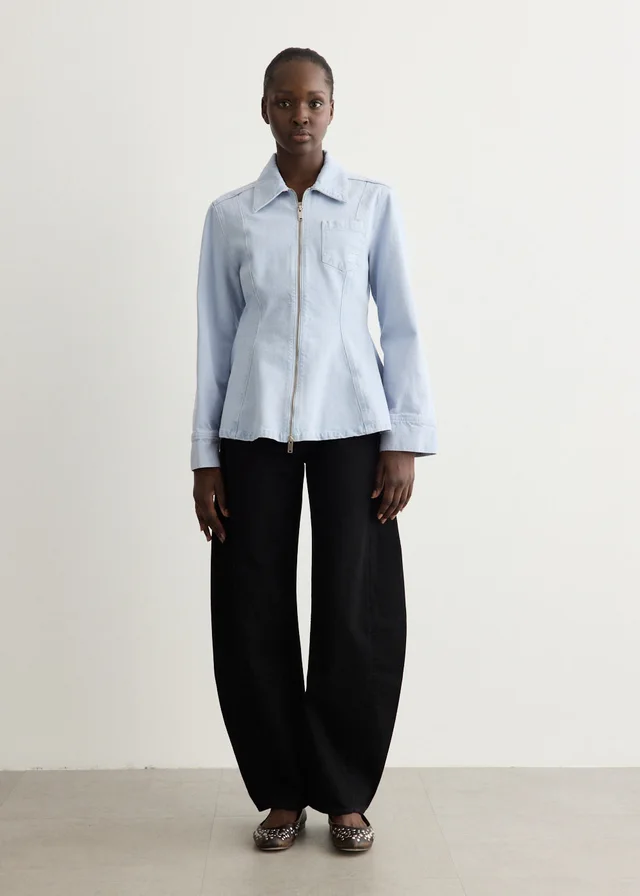 Baum und Pferdgarten Bilan Jacket in Light Denim Rinse, image 1 of 1 from Incu