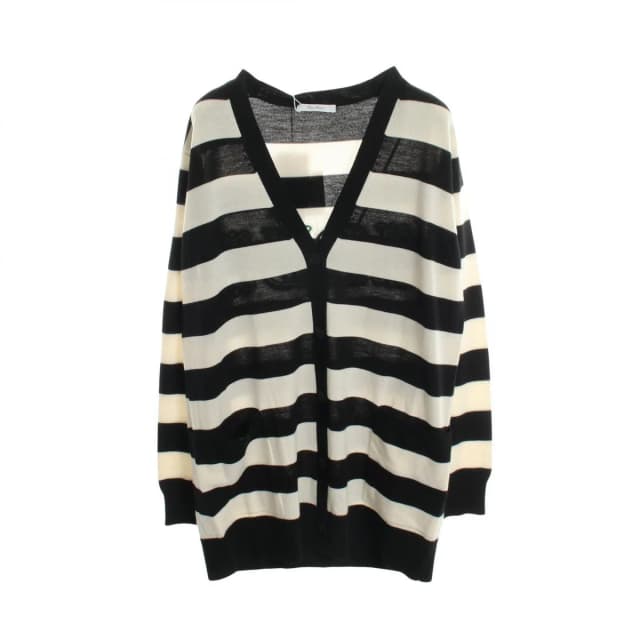 Max Mara Cardigan Fiemme Back Logo Border Wool in Wool from The Reluxe, photo 1 of 1
