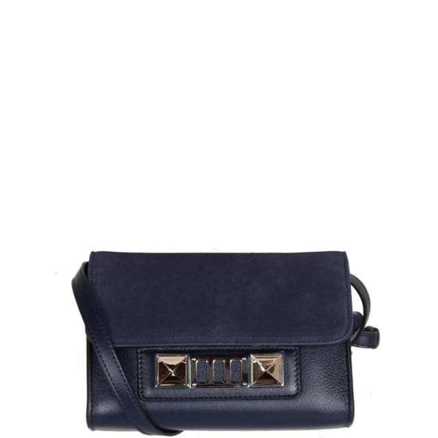 Proenza Schouler PS11 WOS Suede/Grain, Indigo, image 1 of 1 from Cultstatus