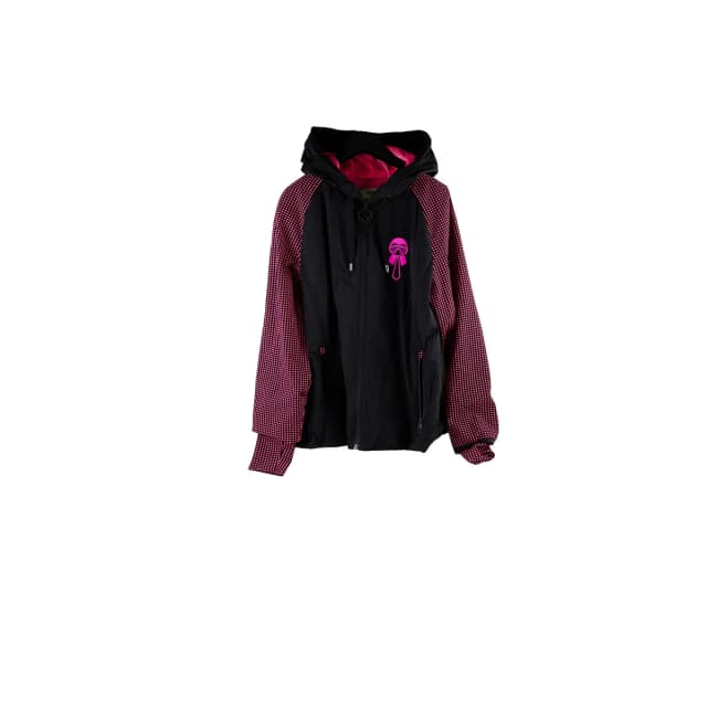 Fendi Pink/Black Nylon Jacket Size 40 in Black Nylon from The Purse Affair, photo 1 of 1