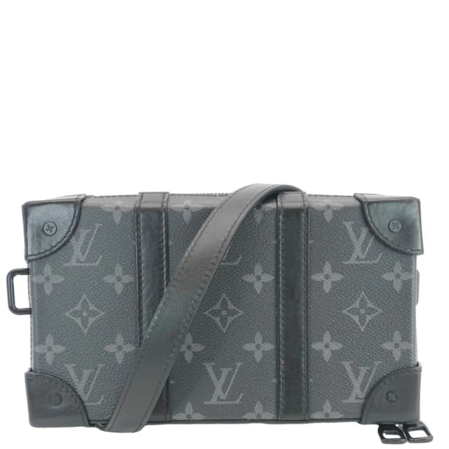 Louis Vuitton Soft Trunk Monogram Eclipse Wallet Shoulder Bag Black in Black Canvas from Dallas Designer Handbags, photo 1 of 1