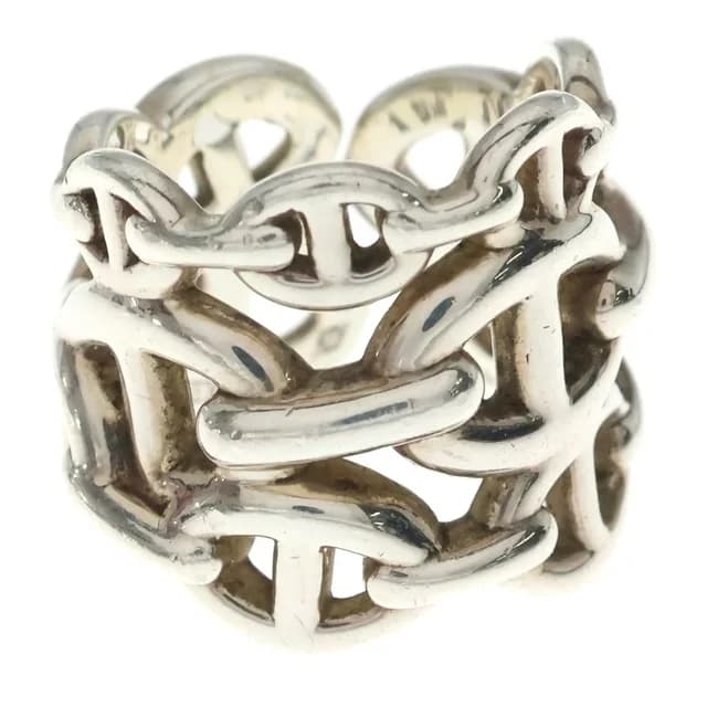 Hermès Chaine D'Ancre Enchainee GM Ring Silver in Silver from The Reluxe, photo 1 of 1