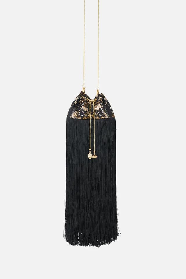 Camilla eBoutique DRAWSTRING POUCH WITH FRINGING FLAMENCO FOLKLORE, image 1 of 1 from CAMILLA