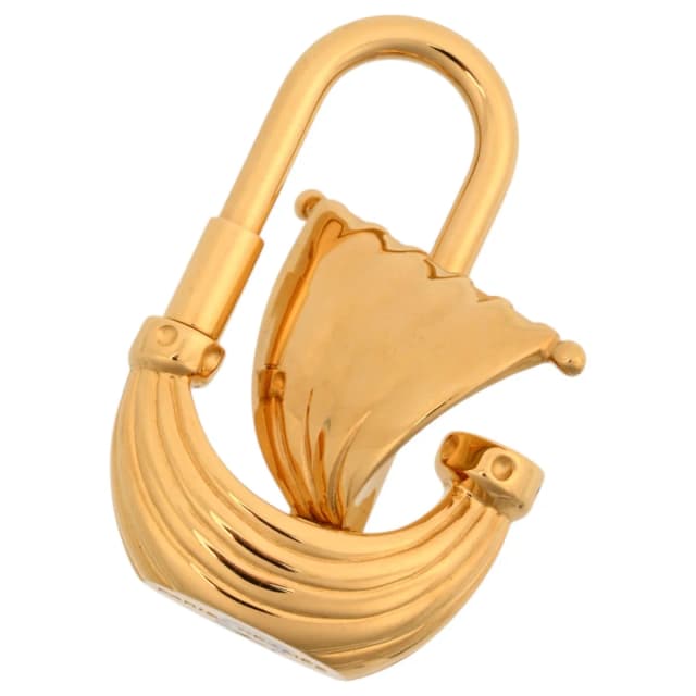 Hermès 2006 Paris Air Paris Wind Padlock Charm Gold in Gold from VINTAGE QOO TOKYO, photo 1 of 1