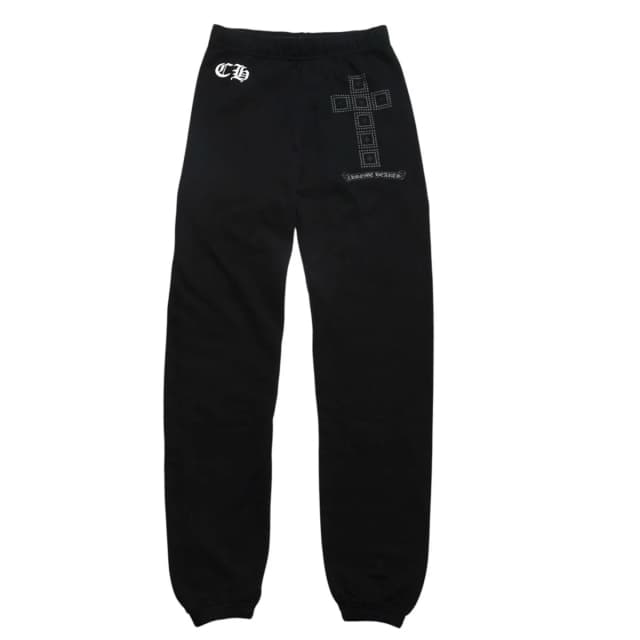 Chrome Hearts Framed Cross Sweatpants CH Logo Vintage English Scroll Label from The Reluxe, photo 1 of 1